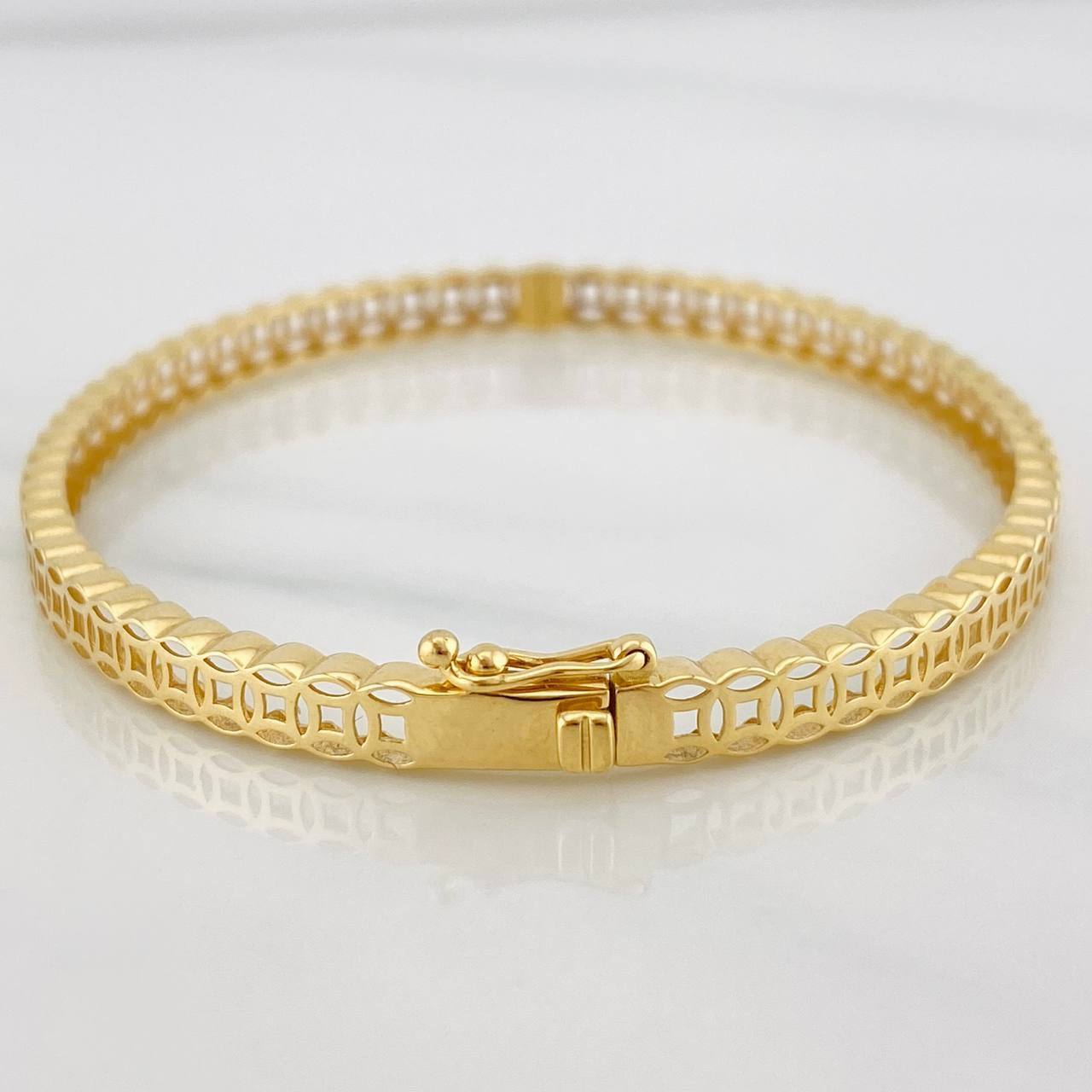 Pulso Aro Circular 6.3g / 18cm / 4.28mm Oro Amarillo 18K