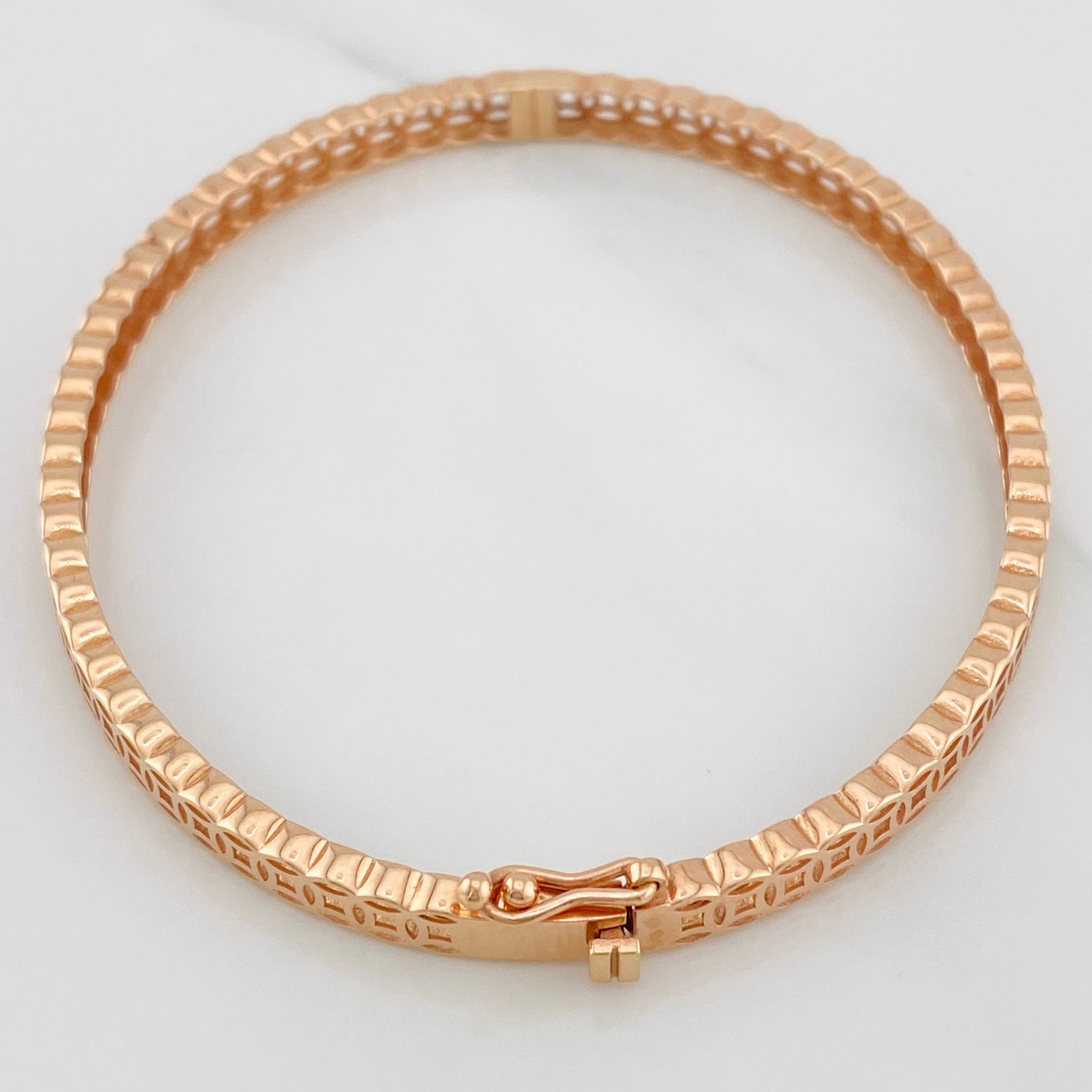 Pulso Aro Circular 7.05g / 18cm / 4.28mm Oro Rosa 18K