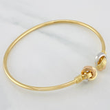 Pulso Aro Nudo 4.6g / 18cm / 2.12mm Tres Oros 18K