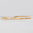 Pulso Aro Diamantado 2.75g / 17cm / 1.6mm Dos Oros Amarillo Rosa 18K