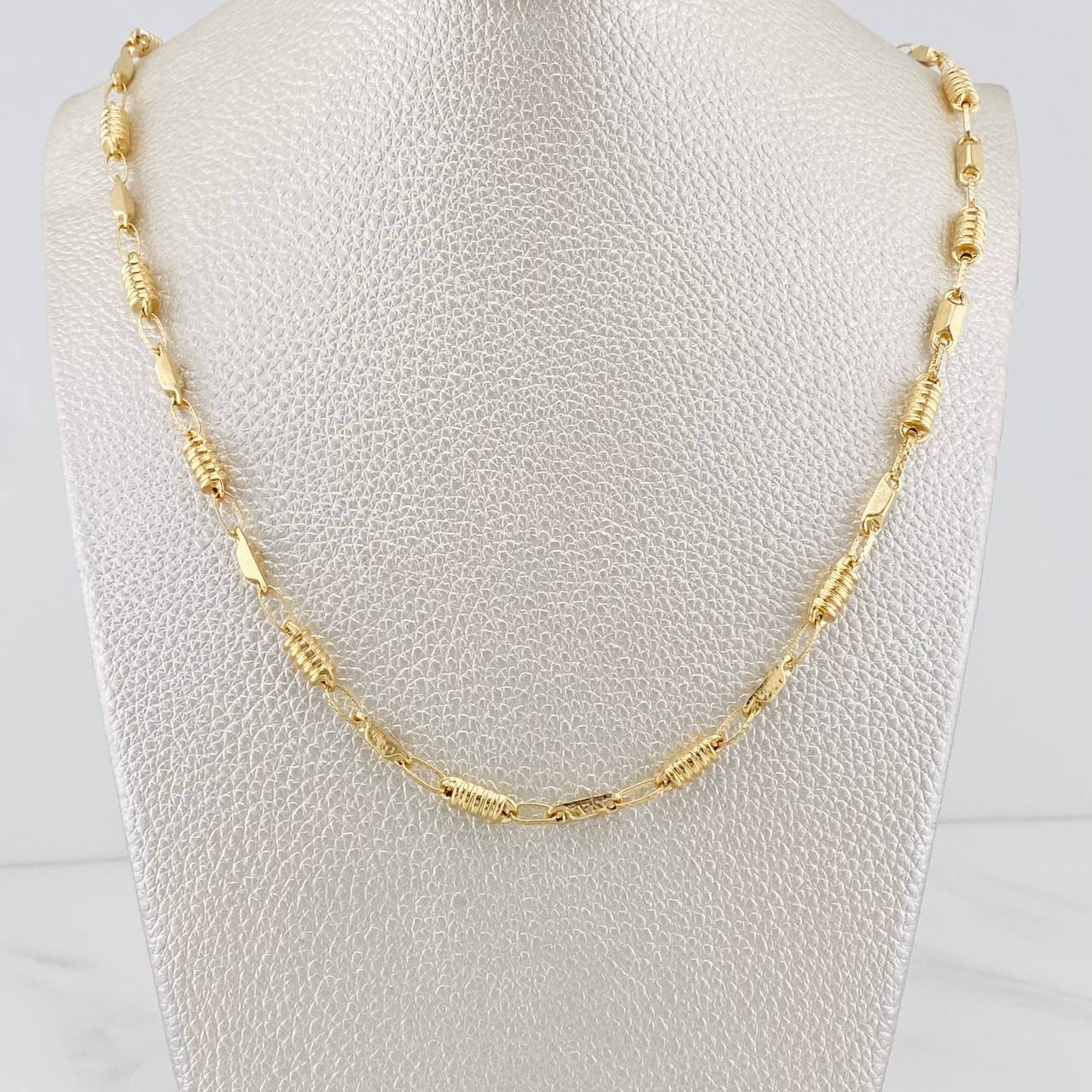 Cadena Barril Eslabon 11.85g / 62cm / 3.57mm Oro Amarillo 18K