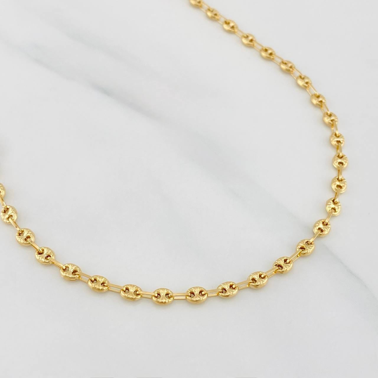 Cadena Gc Diamantada 5g / 46cm / 3.2mm Oro Amarillo 18K