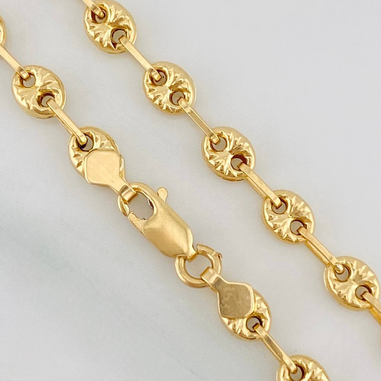 Cadena Gc Diamantada 5g / 46cm / 3.2mm Oro Amarillo 18K