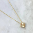Cadena Aro Seguido Trébol VCyA 4.85gr / 52.5cm / 1.8mm Diamantado Punteado Oro Amarillo Nac.Esp. 18K