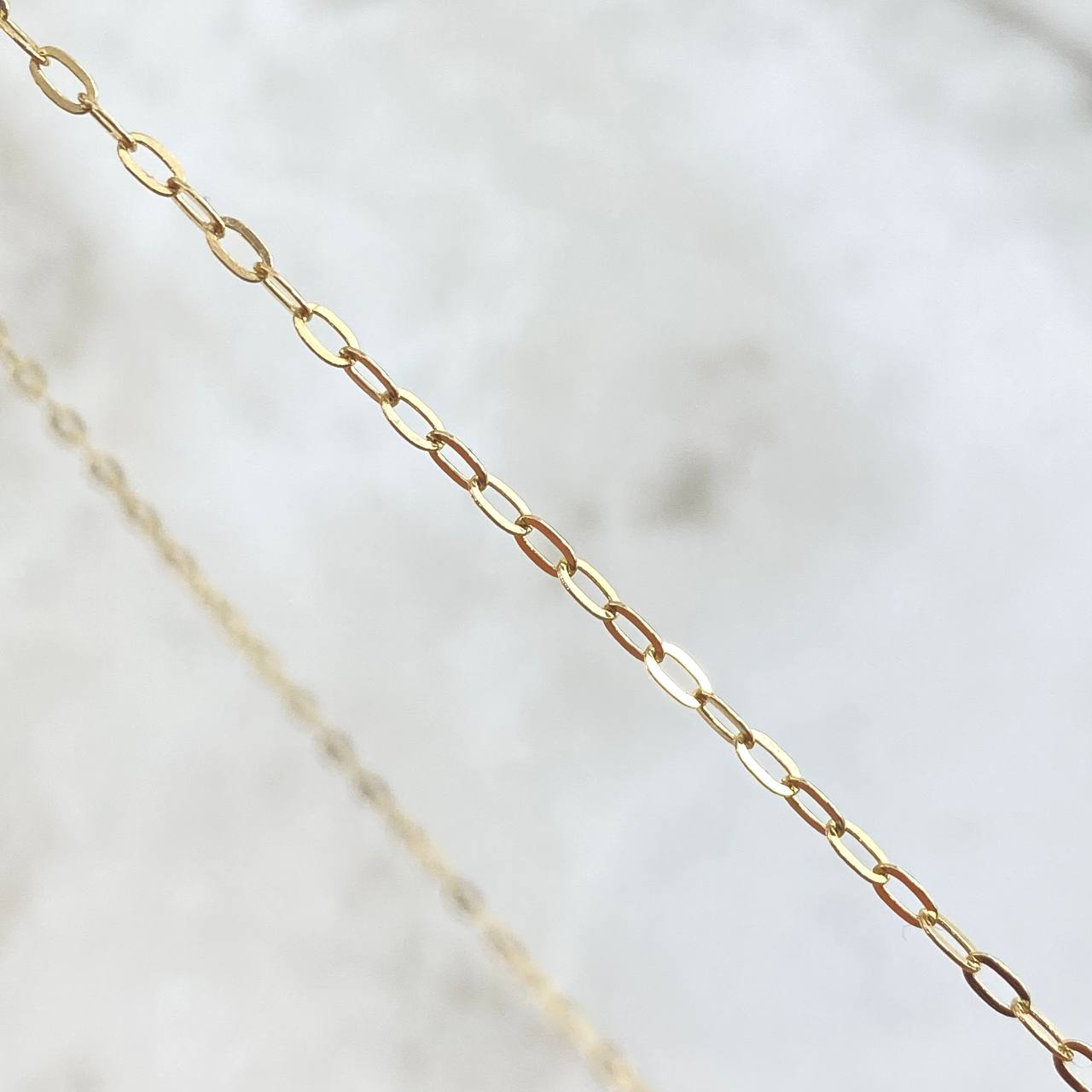 Cadena Aro Seguido Trébol VCyA 4.85gr / 52.5cm / 1.8mm Diamantado Punteado Oro Amarillo Nac.Esp. 18K