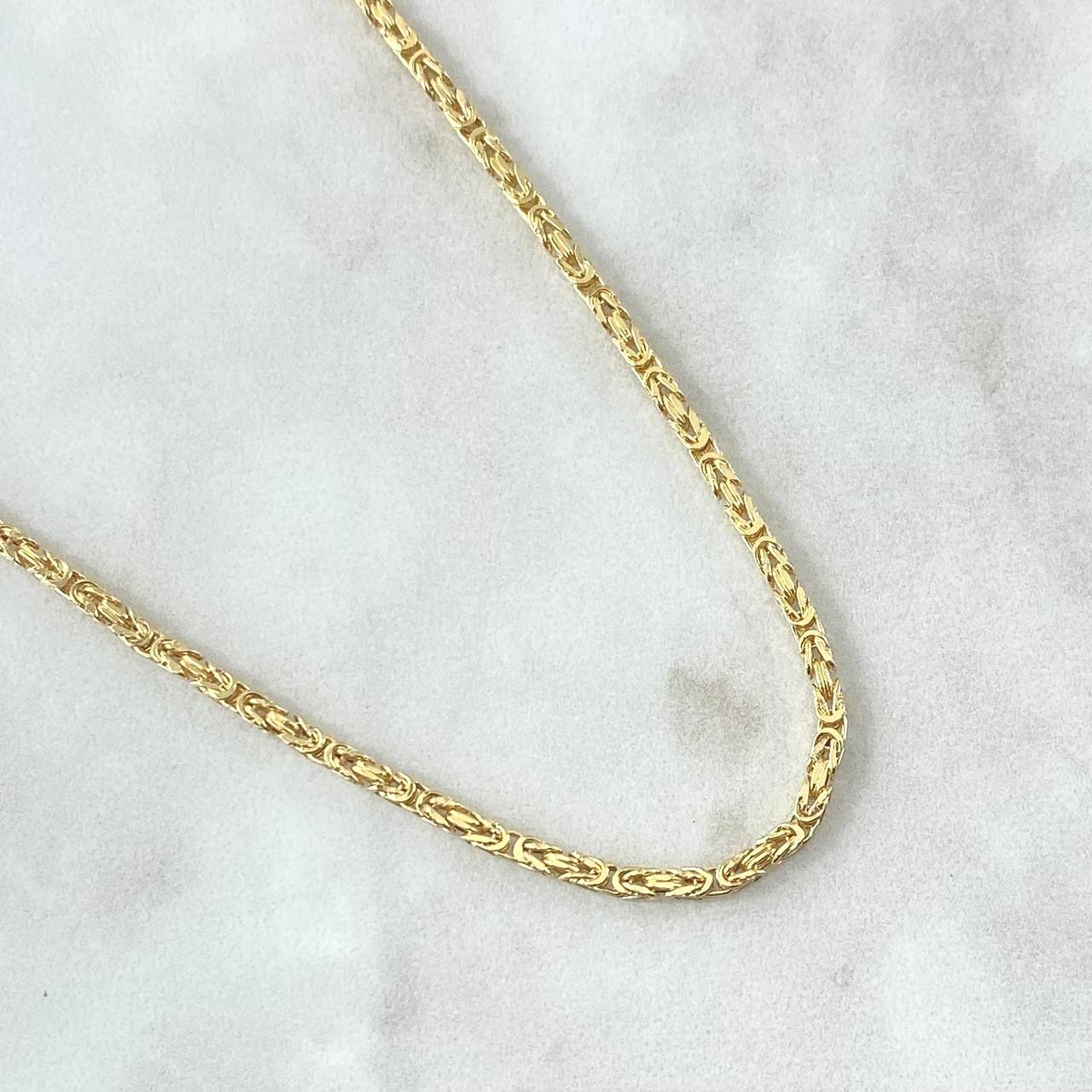 Cadena Peruana 9.25gr / 60cm / 2.2mm Oro Amarillo +3 18K