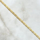 Pulso Peruano 3.4gr / 19.5cm / 2.2mm Oro Amarillo +3 18K