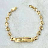 Pulso GC Placa Rectangula 3.1gr / 17.5cm-4.8mm Liso Oro Amarillo 18K