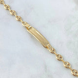 Pulso GC Placa Rectangula 3.1gr / 17.5cm-4.8mm Liso Oro Amarillo 18K