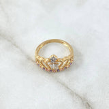 Anillo Corona 15s 3.3gr / T7 / Circones Blanco Morados Lilas Dos Oros Amarillo Blanco