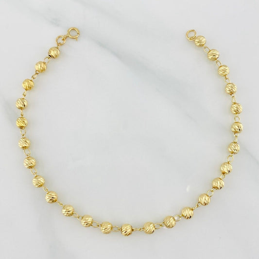 Pulso Militar 3.15g / 19cm / 4mm Oro Amarillo 18K
