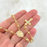 Rosario Virgen Milagrosa 17.7gr / 60cm / Oro Amarillo 18K