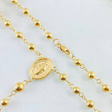 Rosario Virgen Milagrosa 8.95gr / 55cm / Oro Amarillo 18K