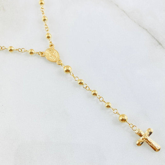 Rosario Virgen Milagrosa 6.85gr / 60cm / Oro Amarillo 18K