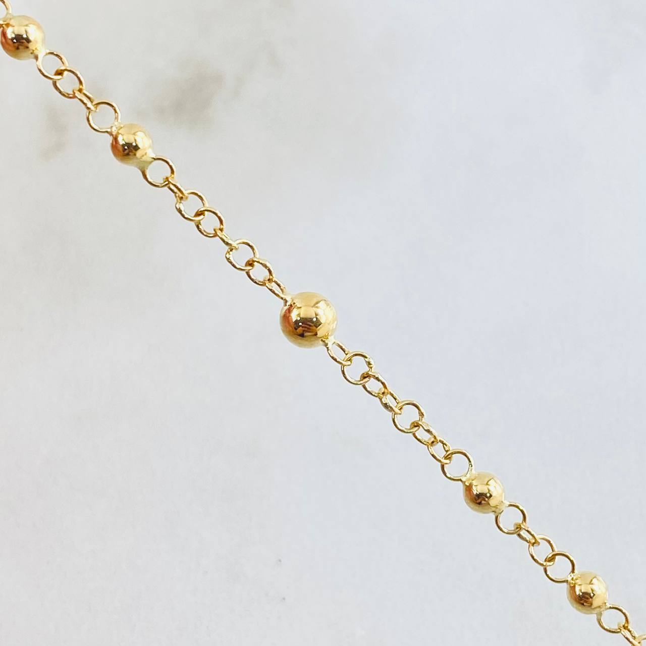 Rosario Virgen Milagrosa 6.35gr / 55cm / Oro Amarillo 18K