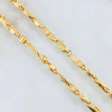 Cadena Rustica Cubo 18.6gr / 66cm / Oro Amarillo 18K