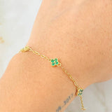 Pulso Flor 2.8gr / 17cm / Oro Amarillo 18K