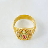 Anillo Virgen Guadalupe 8.6gr / T10 1/4 / Oro Amarillo 18K ©