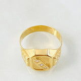 Anillo Sello Trinity 4.5gr / T10 3/4 / Oro Amarillo 18K ©