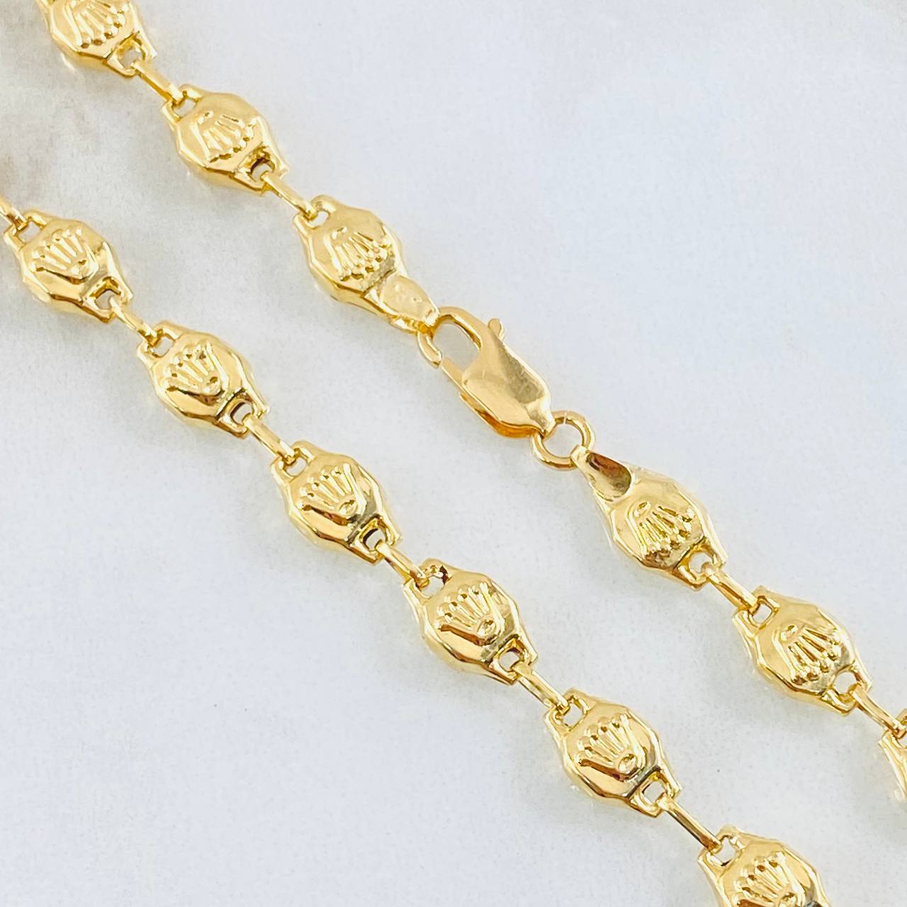 Cadena Rustica Corona 13.05gr / 65cm / 4.3mm Oro Amarillo 18K *
