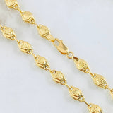 Cadena Rustica Corona 13.05gr / 65cm / 4.3mm Oro Amarillo 18K *