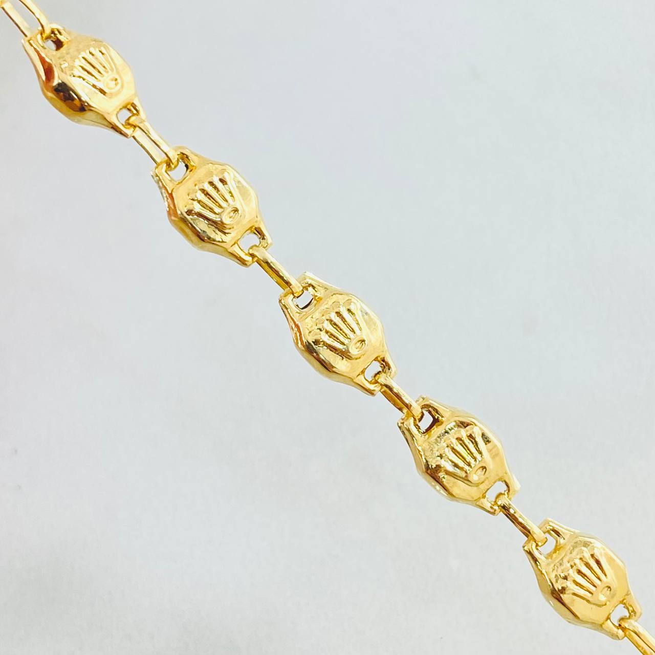 Cadena Rustica Corona 13.05gr / 65cm / 4.3mm Oro Amarillo 18K *