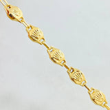 Cadena Rustica Corona 13.05gr / 65cm / 4.3mm Oro Amarillo 18K *