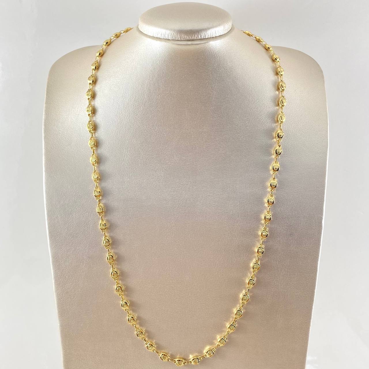 Cadena Rustica Corona 13.05gr / 65cm / 4.3mm Oro Amarillo 18K *