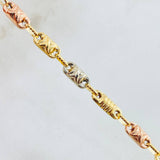 Cadena Rustica 14.5gr / 60cm / Tres Oros 18K ©
