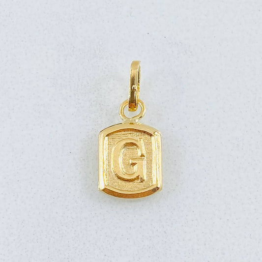 Dije Letra G 0.35gr / 1.5cm / Oro Amarillo 18K *