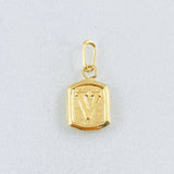 Dije Letra V 0.3 g / 1.4 cm Oro Amarillo 18K
