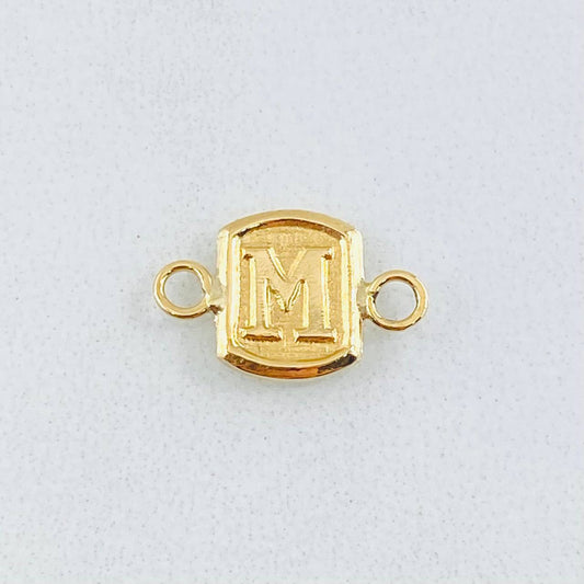 Herraje Letra M 0.3gr / 1.2cm / Oro Amarillo 18K