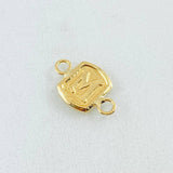 Herraje Letra M 0.3gr / 1.2cm / Oro Amarillo 18K