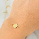 Herraje Letra M 0.3gr / 1.2cm / Oro Amarillo 18K