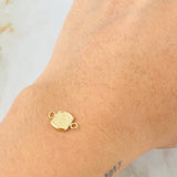 Herraje Letra E 0.3gr / 1.2cm / Oro Amarillo 18K *
