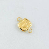 Herraje Letra D 0.3gr / 1.2cm / Oro Amarillo 18K