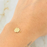Herraje Letra S 0.3gr / 1.2cm / Oro Amarillo 18K