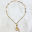 Pulso Franco Denario Gradual 2.8gr / 16cm-20cm / 3mm Bola Dimantada Virgen Milagrosa Cruz Lisa Tres Oros +4 18K