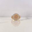 Anillo Timon 9.15gr / T11 1/2 / Circones Blancos Tres Oros 18K $