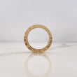 Anillo Argolla BV 10gr / T8 3/4 / Circones Blancos Dos Oros Amarillo Blanco 18K $