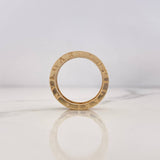 Anillo Argolla BV 10gr / T8 3/4 / Circones Blancos Dos Oros Amarillo Blanco 18K $