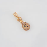 Dije Bolsa de Dinero Euro 3.55g / 3cm Oro Rosa 18K