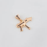 Dije Mini Uzi 2.25g / 2.5cm Oro Rosa 18K