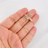 Dije Mini Uzi 2.25g / 2.5cm Oro Rosa 18K