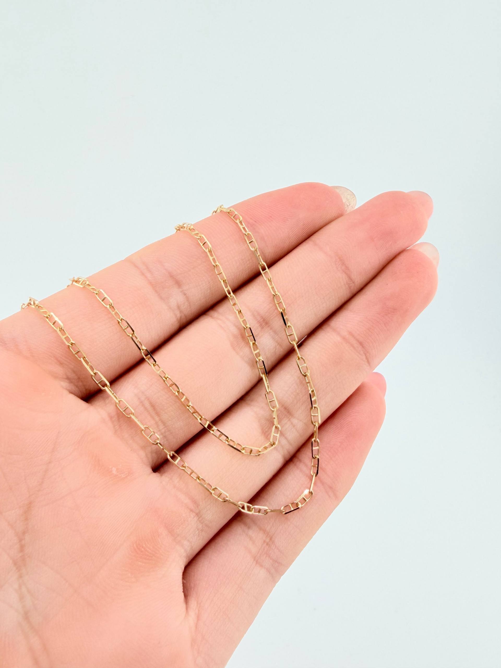 Cadena Marinera 2.15gr / 45cm / 1.3mm Oro Amarillo +3 18K ©