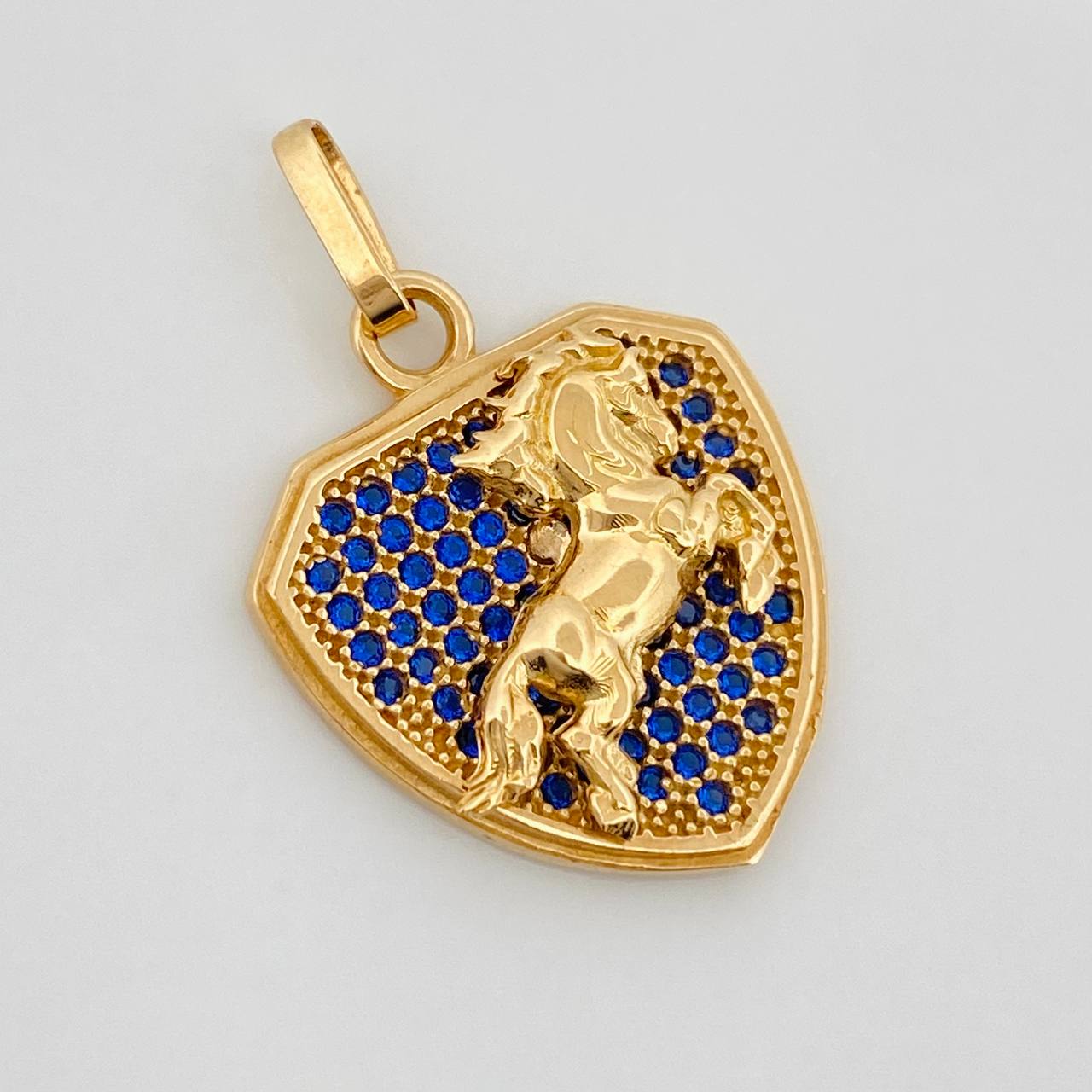Dije Placa Caballo 3.5g / 2.5cm Oro Amarillo 18K