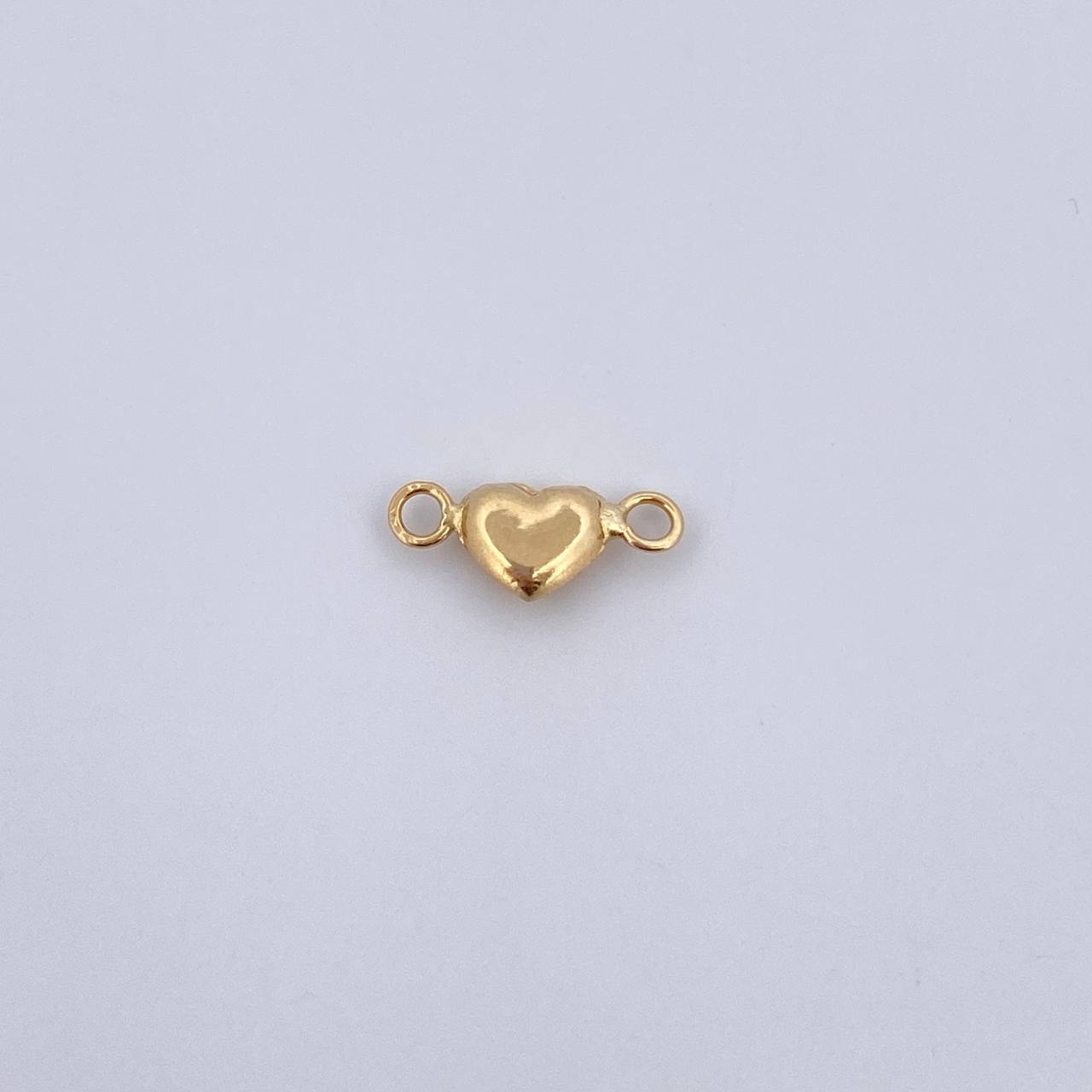 Herraje Corazon 0.2gr / 1cm / Soplado Oro Amarillo 18K $