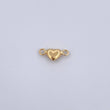 Herraje Corazon 0.2gr / 1cm / Soplado Oro Amarillo 18K $