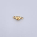 Herraje Corazon 0.2gr / 1cm / Soplado Oro Amarillo 18K $