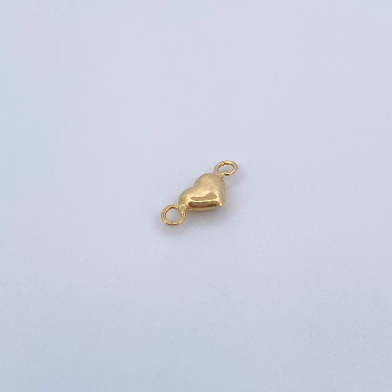 Herraje Corazon 0.2gr / 1cm / Soplado Oro Amarillo 18K $